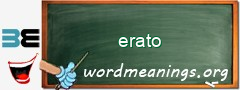 WordMeaning blackboard for erato